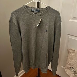 NWT Men’s Gray Cotton Ralph Lauren Sweater